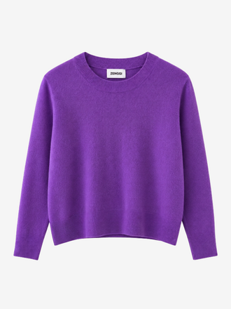 Zenggi Amsterdam Zenggi Cash Blend Round Neck Jumper violet