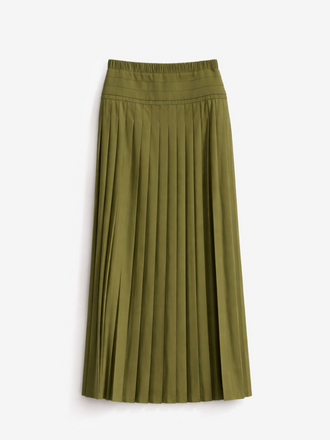 IRO IRO Althea Lange Plisse Rok olive