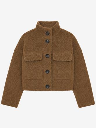 Zenggi Amsterdam Zenggi Cosy Cropped Jacket maple