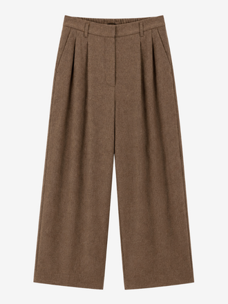 Zenggi Amsterdam Zenggi Soft Flannel Jade Elastic Pants llama