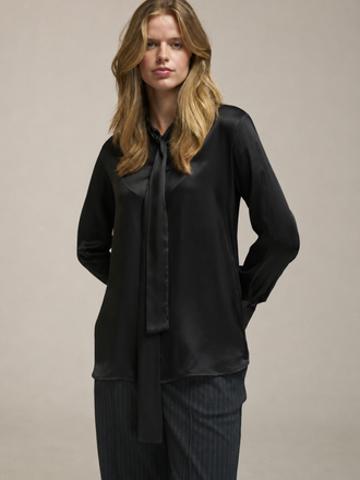 0039 Italy 0039 Italy Odetta Cuff Blouse Glans zwart