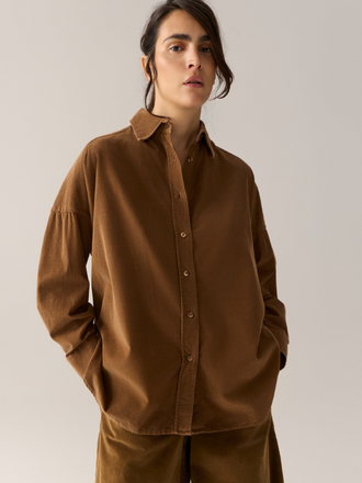 Lois Lois Ross  Blouse Corduroy caramel cafe