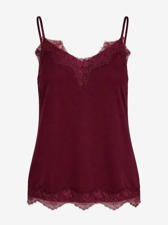 Coster Copenhagen Coster Copenhagen Lace Top bordeaux
