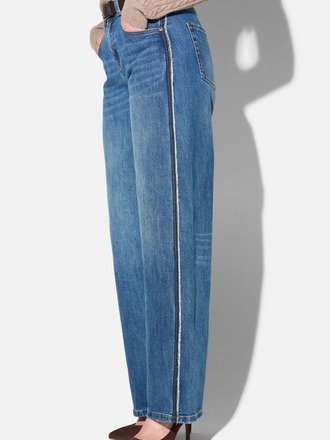 Janice Janice Baxter Barrel Jeans Mid Rise blauw 258