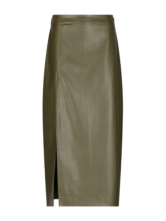 Japan TKY Japan TKY Kokone Rok Split Vegan Leer khaki green