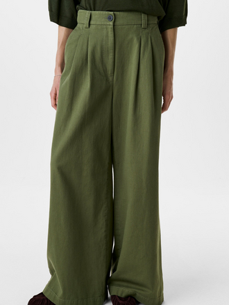 Zenggi Amsterdam Zenggi Cot Twill Elastic Barb Pants green khaki
