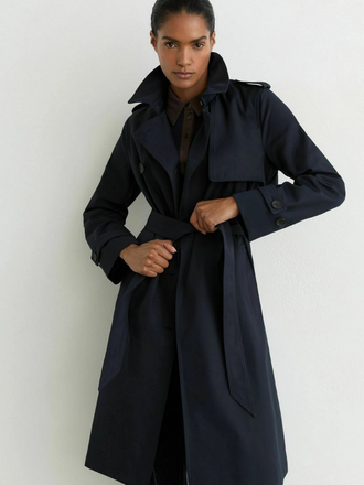 REISS Reiss Azura Raincoat taupe navy