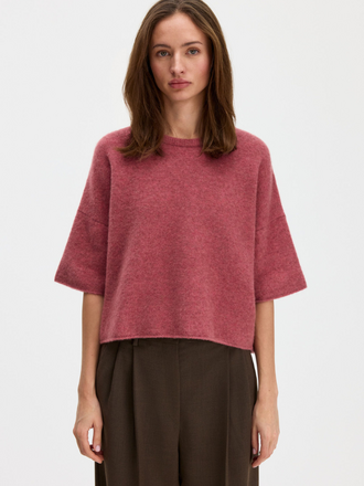 Filippa K Filippa K Wool Yak T-Shirt rasberry