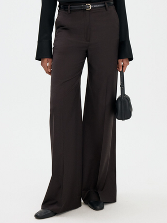 Filippa K Filippa K Harlow Wool Trousers dark chocolate