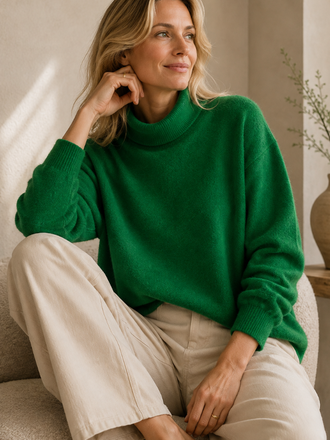 Absolut Cashmere Absolut Cashmere Clara Col Trui varsity green