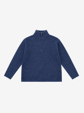 Majestic Filatures Majestic Filatures Col Trui Rits windy blue