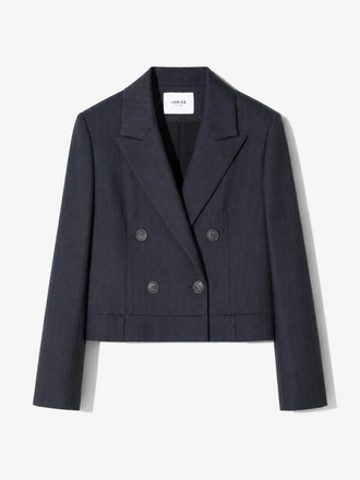 Janice Janice Stan Blazer Krijtstreep blauw