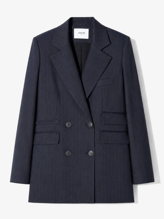Janice Janice Martin Blazer Krijtstreep blauw