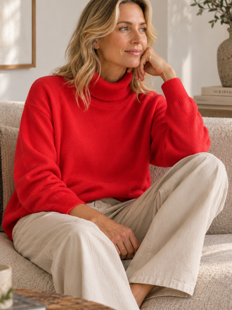 Absolut Cashmere Absolut Cashmere Clara Col Trui coral neon