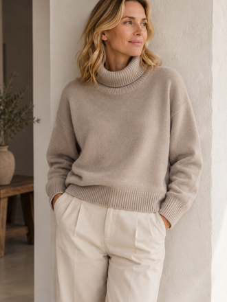 Absolut Cashmere Absolut Cashmere Bertille Col Trui oat