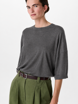 Zenggi Amsterdam Zenggi Light Merino Dawson Top charcoal