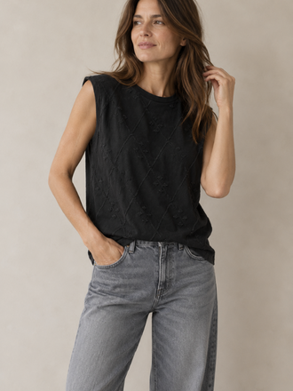 IRO IRO Horphee Mouwloze Top black