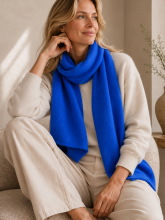 Absolut Cashmere Absolut Cashmere Infinity Shawl cobalt