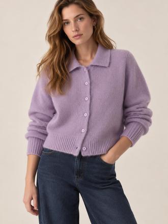 Des Petits Hauts Des Petits Hauts Chloe Cardigan chardon