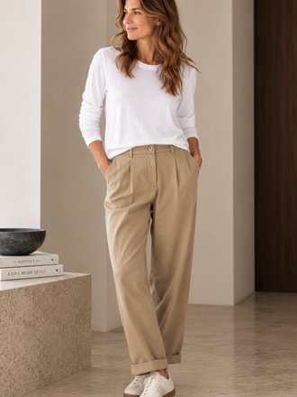 La Salle La Salle Pantalon Slim Fit camel