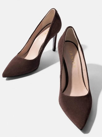 Janice Janice Dean Pumps Suede donker bruin