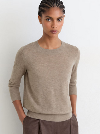 REISS Reiss Sadie Trui Merino Crew Neck neutral