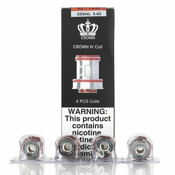 Uwell Uwell - Crown 4 - Dual SS904L Coils - 4er Pack - 0.4 Ohm - 60 - 70 Watt - ABVERKAUF !