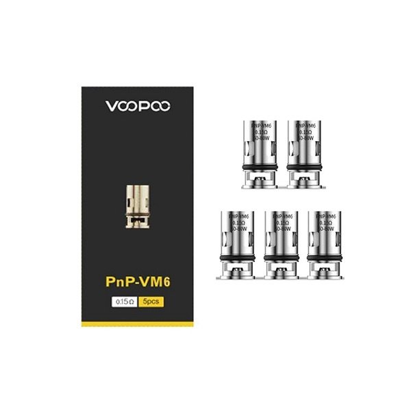 Voopoo Voopoo - PnP VM6 - Ersatzcoils - 0.15 Ω​ - 60-80 Watt - 5er Pack