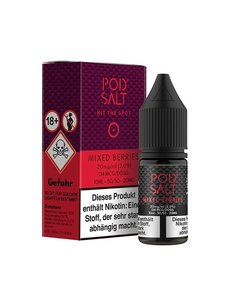 Pod Salt Pod Salt - Mixed Berries - 10 ml Salt Liquid - 11 mg | 20 mg Nikotin - Mit Steuerbanderole