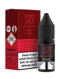 Pod Salt Pod Salt - Strawberry - 10 ml Salt Liquid - 11 mg | 20 mg Nikotin - Mit Steuerbanderole