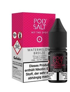 Pod Salt Pod Salt - Watermelon Breeze - 10 ml Salt Liquid - 11 mg | 20 mg Nikotin - Mit Steuerbanderole