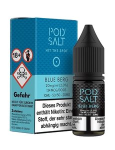 Pod Salt Pod Salt - Blue Berg - 10 ml Salt Liquid - 11 mg | 20 mg Nikotin - Mit Steuerbanderole