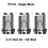 SMOK TFV18 - Verdampferköpfe - Single Mesh Coils - 0.33 Ohm - 3er Pack