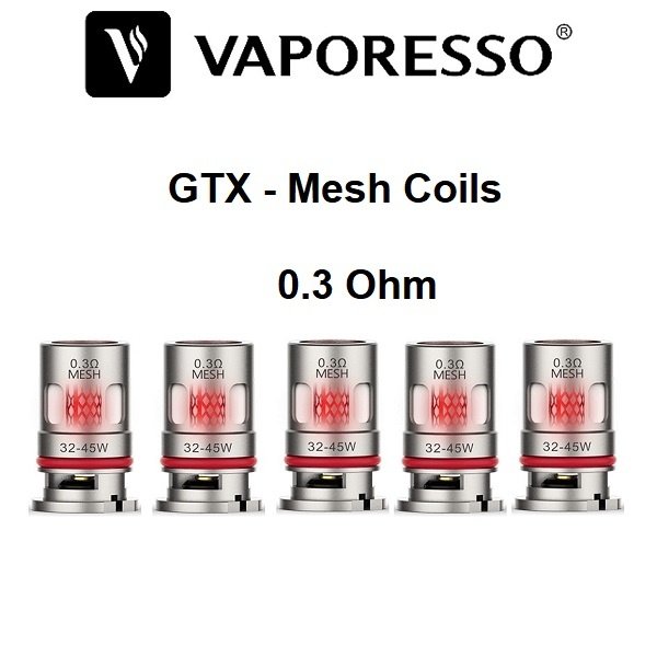 Vaporesso Vaporesso - GTX - Verdampferköpfe - 0.2 | 0.3 | 0.4 | 0.8 | 1.2 Ohm - 5er Pack