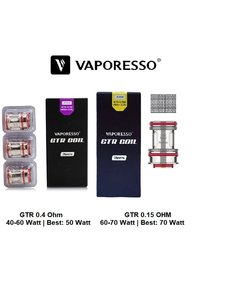 Vaporesso Vaporesso - GTR - Mesh Verdampferköpfe - 0.15 | 0.4 Ohm - 3er Pack