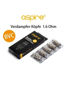 Vaptio Nautilus - BVC - Verdampferköpfe - 1.6 Ohm - 5er Pack