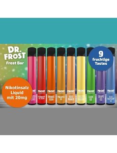 Dr. Frost Dr. Frost Bar - Einweg E-Zigarette - 20 mg - 575 Züge - AUSVERKAUF !