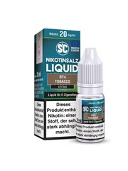 SC SC - RY4 Tobacco - 20 mg Nikotinsalz Liquid - Mit Steuerbanderole - SC - RY4 Tobacco - 10 mg Nikotinsalz Liquid - Mit Steuerbanderole - NEUE STEUER !