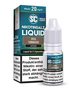 SC SC - RY4 Tobacco - 20 mg Nikotinsalz Liquid - Mit Steuerbanderole - SC - RY4 Tobacco - 10 mg Nikotinsalz Liquid - Mit Steuerbanderole - NEUE STEUER !