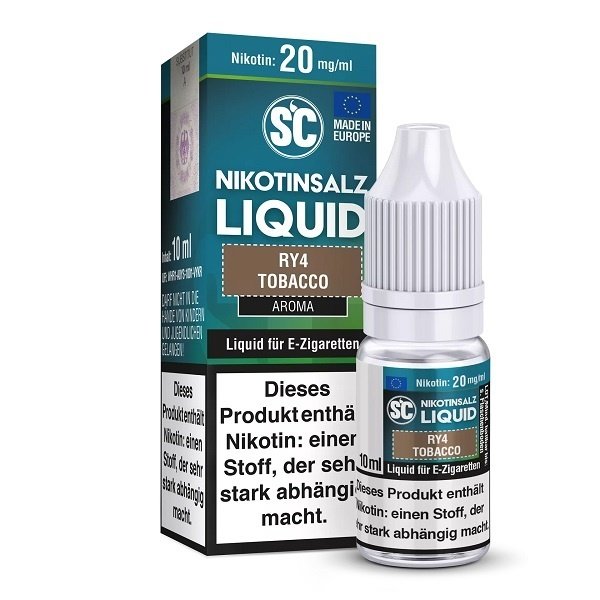 SC SC - RY4 Tobacco - 20 mg Nikotinsalz Liquid - Mit Steuerbanderole - SC - RY4 Tobacco - 10 mg Nikotinsalz Liquid - Mit Steuerbanderole - NEUE STEUER !