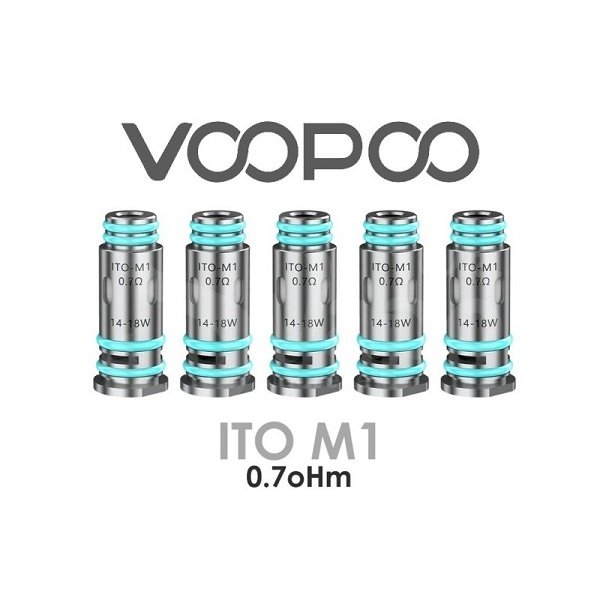 Voopoo Voopoo - ITO-M1 - Ersatzcoils - 0.7 Ω​ - 14-18 Watt - 5er Pack