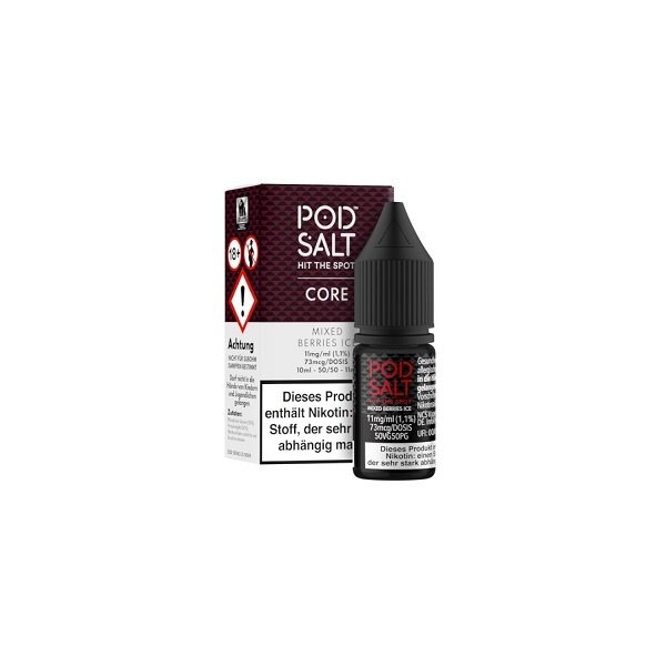 Pod Salt Pod Salt - Mixed Berries Ice - 10 ml Salt Liquid - 11 mg - Mit Steuerbanderole