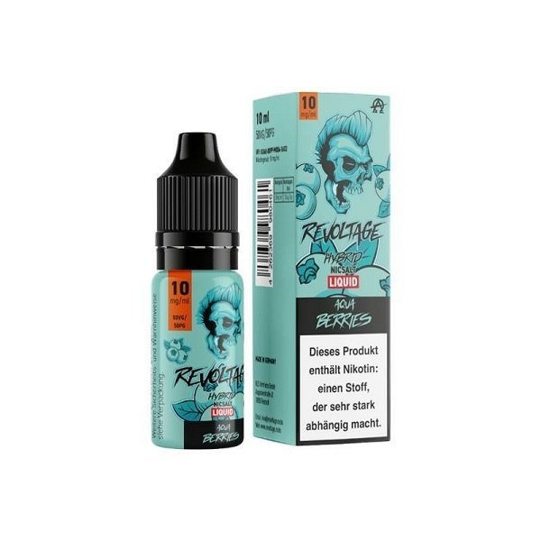 Revoltage Revoltage - Aqua Berries - Hybrid Nikotinsalz Liquid 10 mg - 10 ml - Mit Steuerbanderole