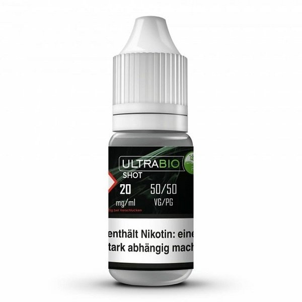 Ultrabio Ultrabio - Nikotin Shot - 50/50 VPG - 20 mg - 10 ml - Mit Steuerbanderole - NEUER STEUERPREIS !