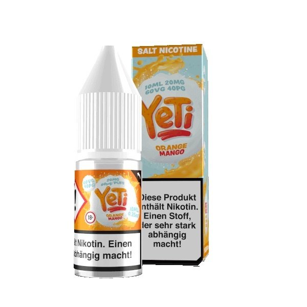 Yeti Yeti - Orange Mango - 10 mg | 20 mg - Nikotinsalz 10 ml - Mit Steuerbanderole