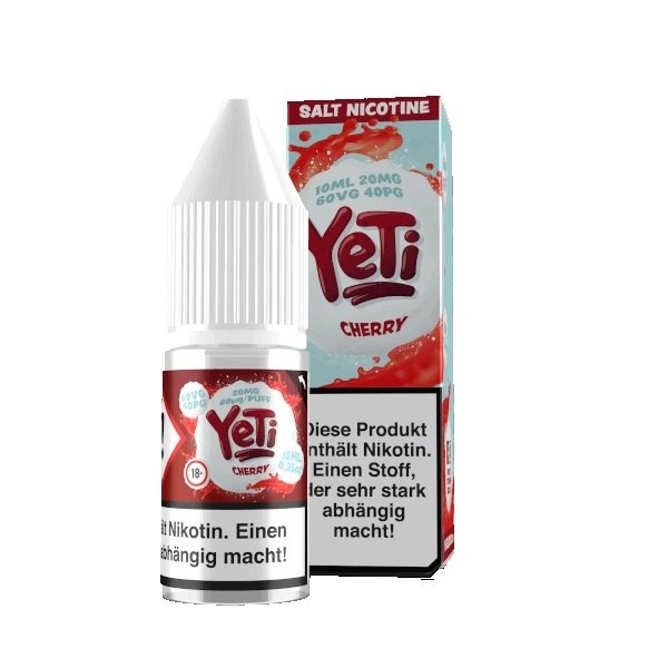 Yeti Yeti - Cherry - 10 mg | 20 mg - Nikotinsalz 10 ml - Mit Steuerbanderole