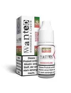 Wanted Wanted - Wassermelone - 10 mg - Overdosed - 10 ml Nikotinsalzliquid - Mit Steuerbanderole