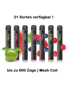 Puffmi Puffmi - Vape TX 600 Pro - Mesh Coil - E-Zigarette - Vape Pen - 20 mg - 600 Züge - Abverkauf !