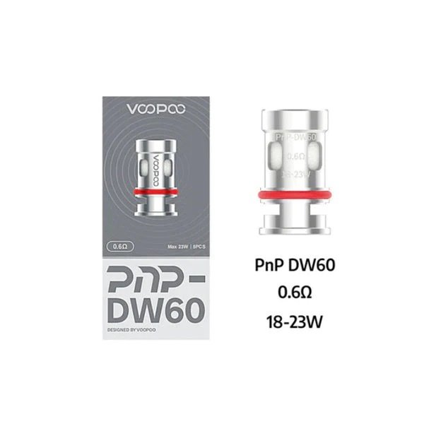Voopoo Voopoo - Pnp-DW60 - Ersatzcoils - 0.6 Ω​ - 18-23 Watt - 5er Pack