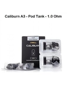 Uwell Uwell Caliburn A3 - Ersatz-Pod - 2 ml - 1.0 Ohm - 4er Pack